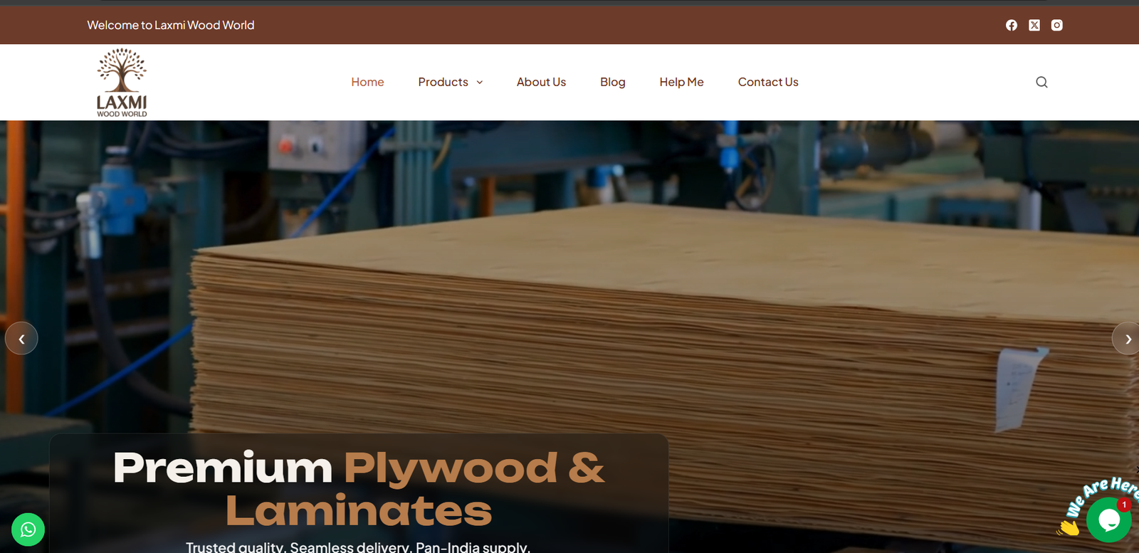 Manufacturing catalog website