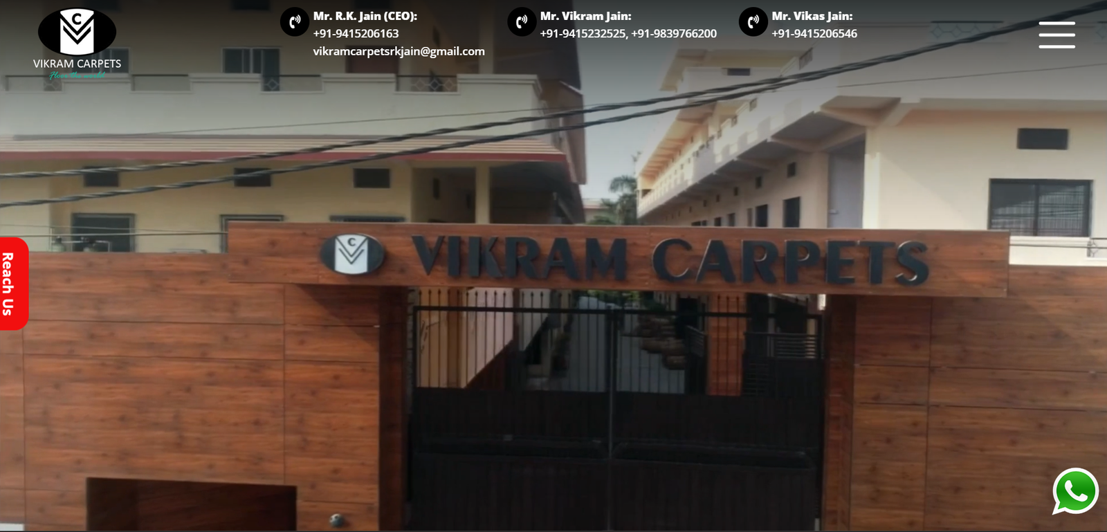 Heritage carpet brand website